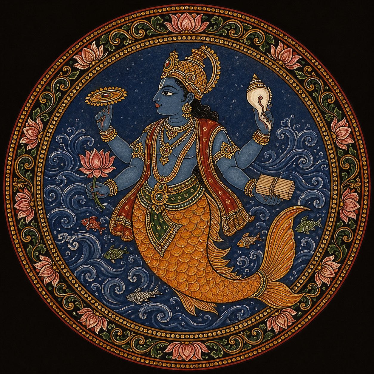 Matsya — the fish avatar of Viṣṇu